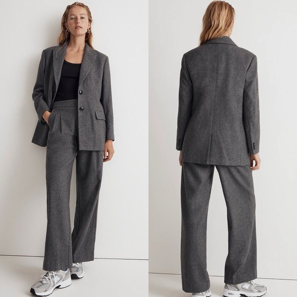 Madewell The Marled Bedford Oversized Wool Blazer